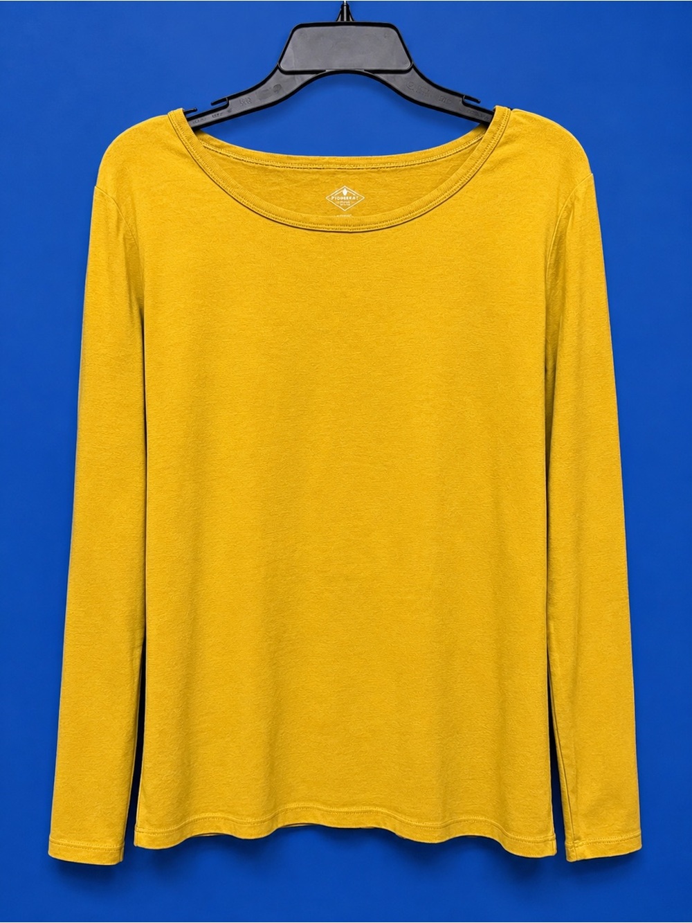 St. John's Bay Long Sleeve Crewneck Top - Mustard